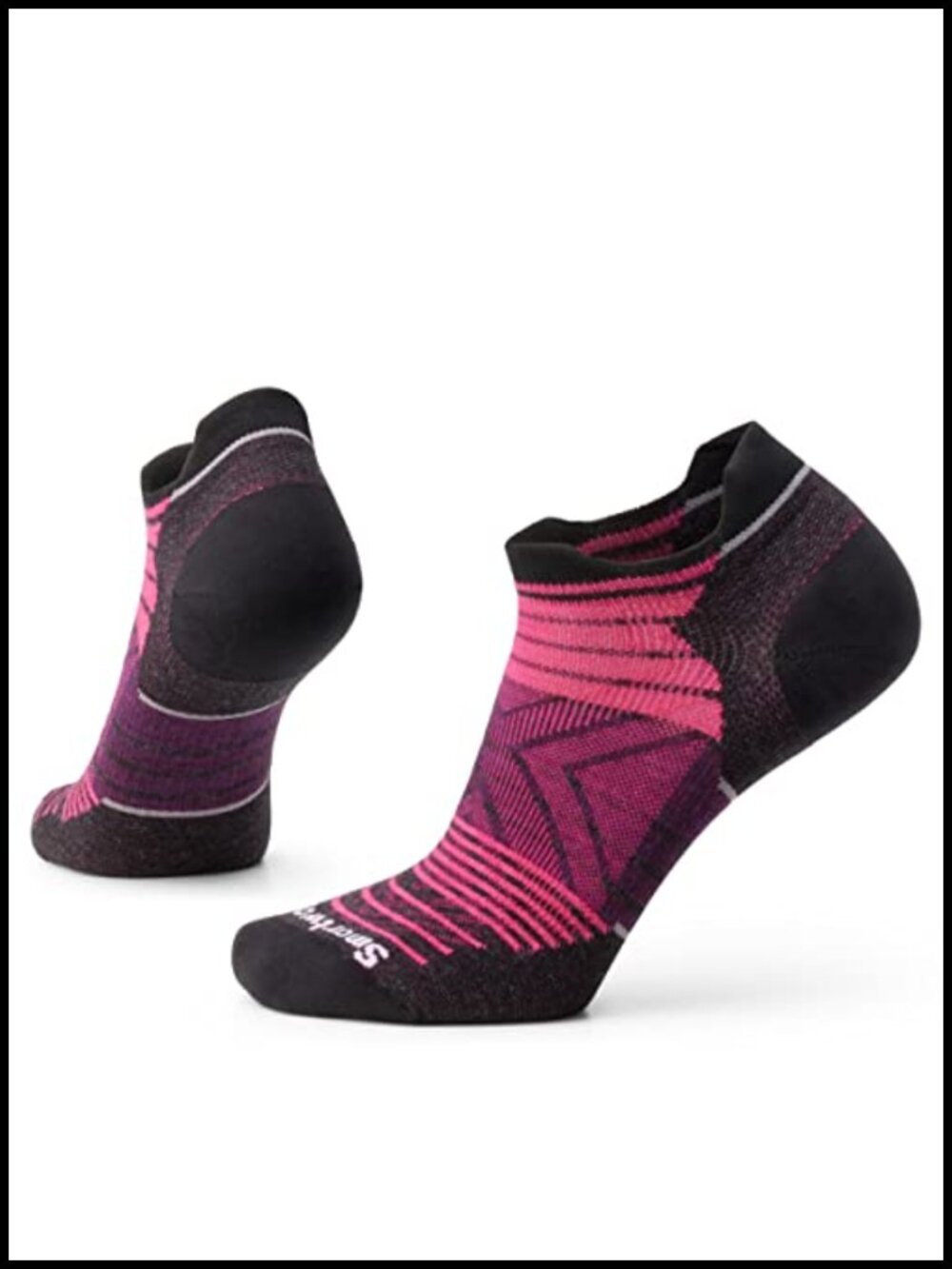 Zero Cushion Stripe Low Ankle Athletic Running Socks